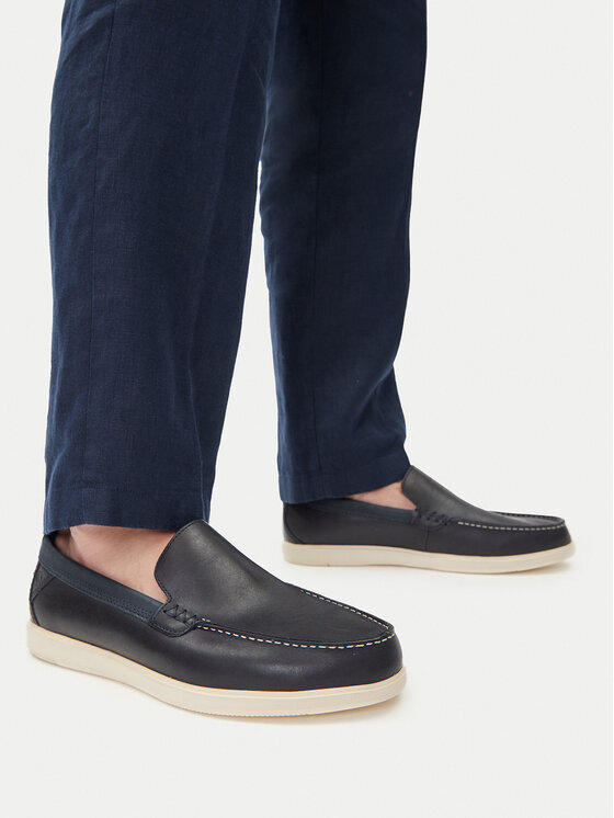 Clarks Clarks Mokasyny Bratton Loafer 26181278 Granatowy