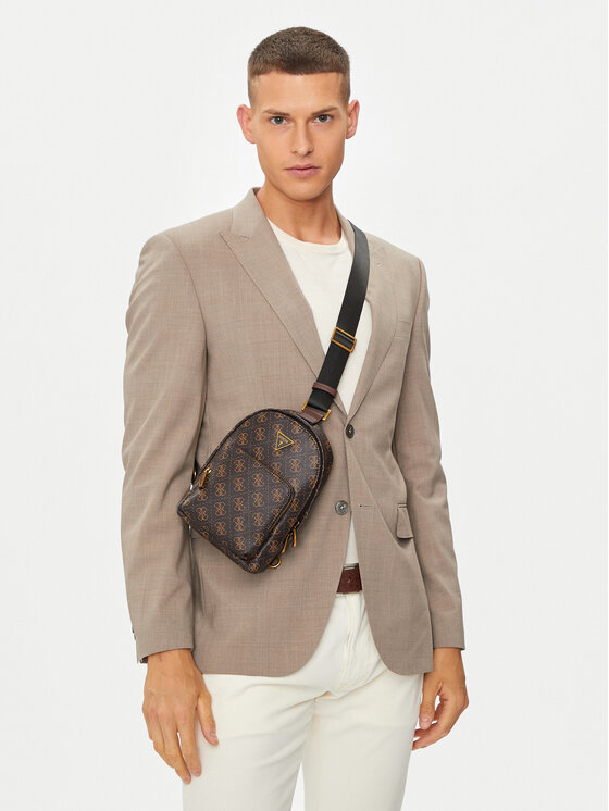 Guess Guess Crossover torbica Milano HMEVZL P3468 Smeđa