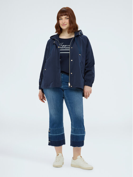 Fiorella Rubino Fiorella Rubino Płaszcz zimowy F063T001502N034 Niebieski A-Line Fit