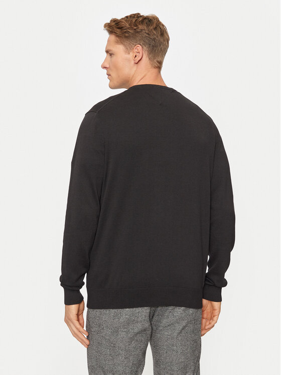 Tommy Hilfiger Tommy Hilfiger Πουλόβερ MW0MW14745 Μαύρο Regular Fit