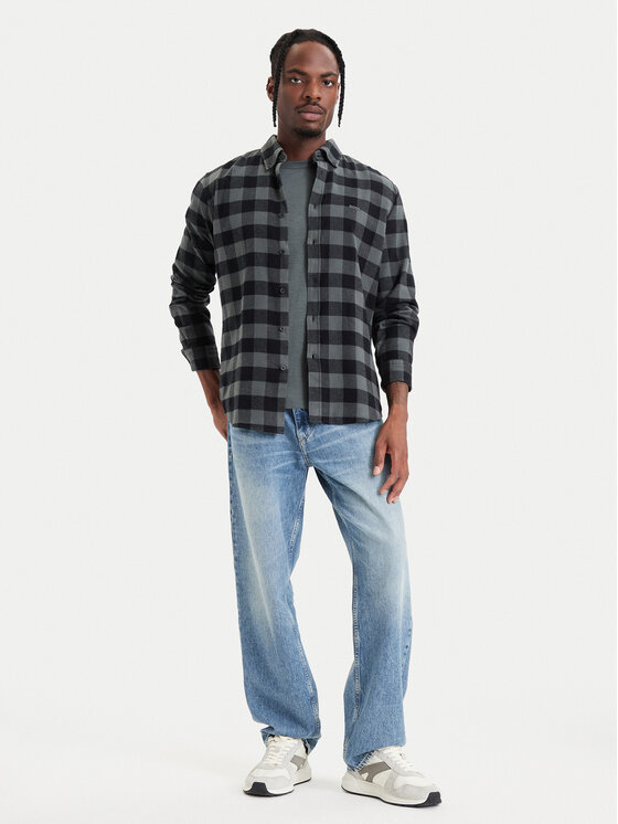 BOSS BOSS Košeľa Rickert _M 50569719 Tmavo zelená Regular Fit