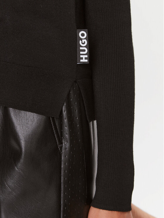 HUGO Hugo Rollkragenpullover Sedennian 50500811 Schwarz Regular Fit