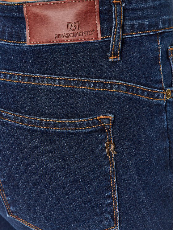 Rinascimento Rinascimento Jeansy CFC0115459003 Tmavomodrá Skinny Fit