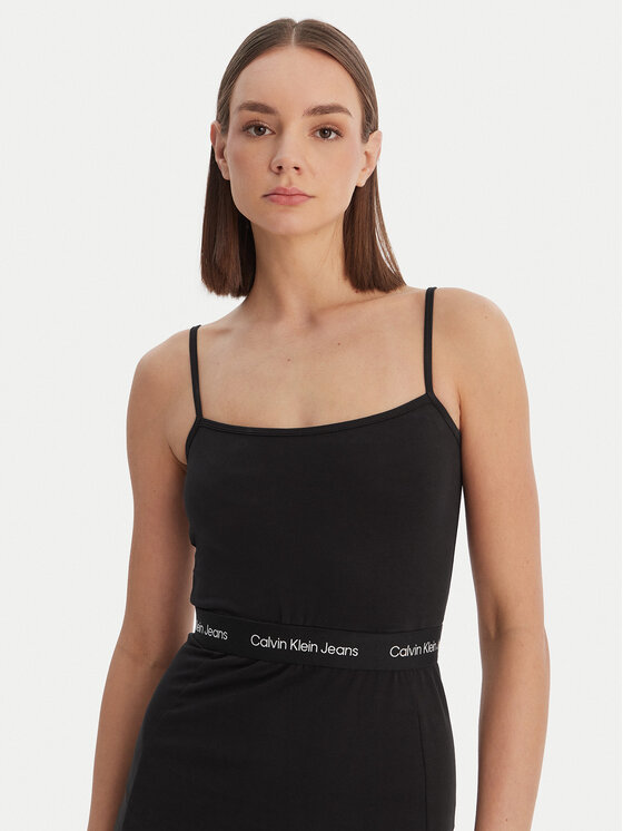 Calvin Klein Calvin Klein Vestito da giorno LV047F289G Nero Slim Fit