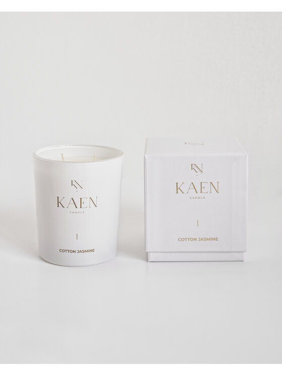 KAEN CANDLE KAEN CANDLE Świeca zapachowa Zestaw świec KAEN CANDLE | Bergamot Tea & Cotton Jasmine Zielony