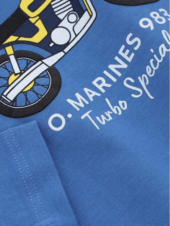 Original Marines Original Marines Bluse DCA0645NM Blau Regular Fit