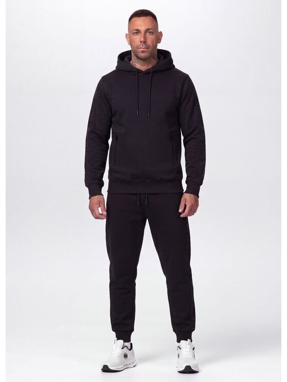 PITBULL PITBULL Bluza ARBOR TAPE Czarny Regular Fit