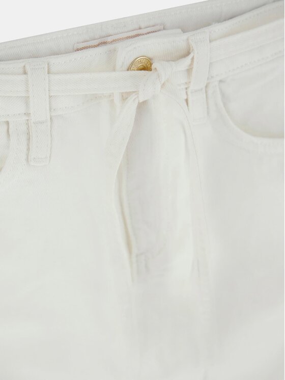 Guess Kids Guess Kids Spodnie materiałowe 172399 Biały Regular Fit