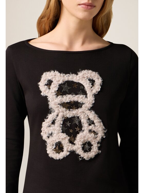 Oltre Oltre T-shirt G070J004656N0Z3 Nero Slim Fit