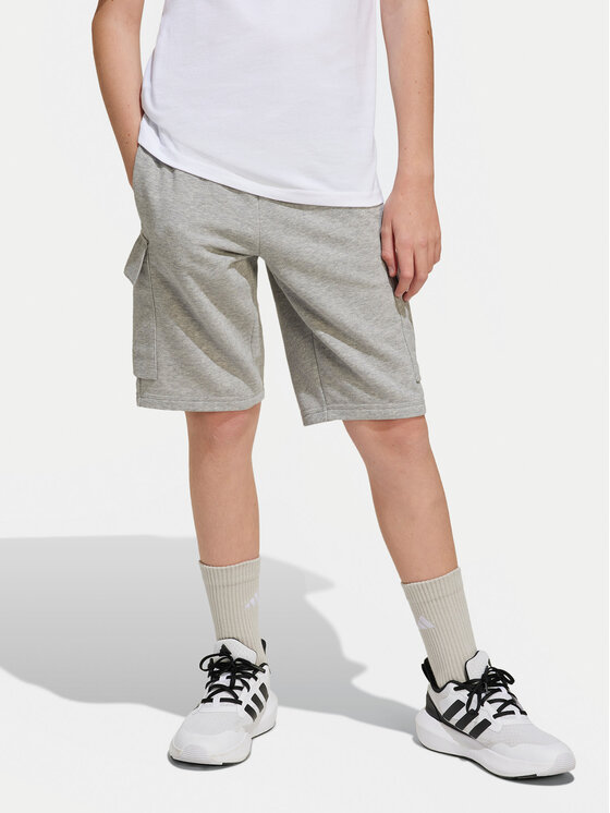 adidas adidas Szorty sportowe Essentials Cargo JE3973 Szary Regular Fit