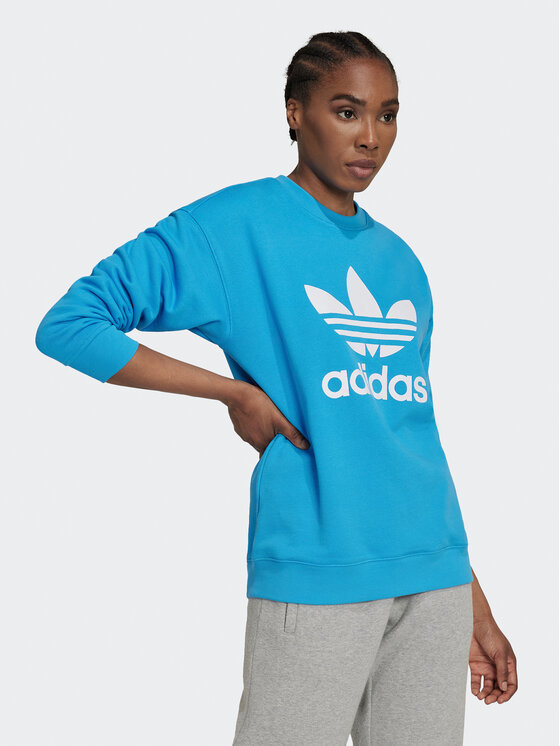 adidas adidas Pulóver Treofil Crew HL6677 Kék Regular Fit