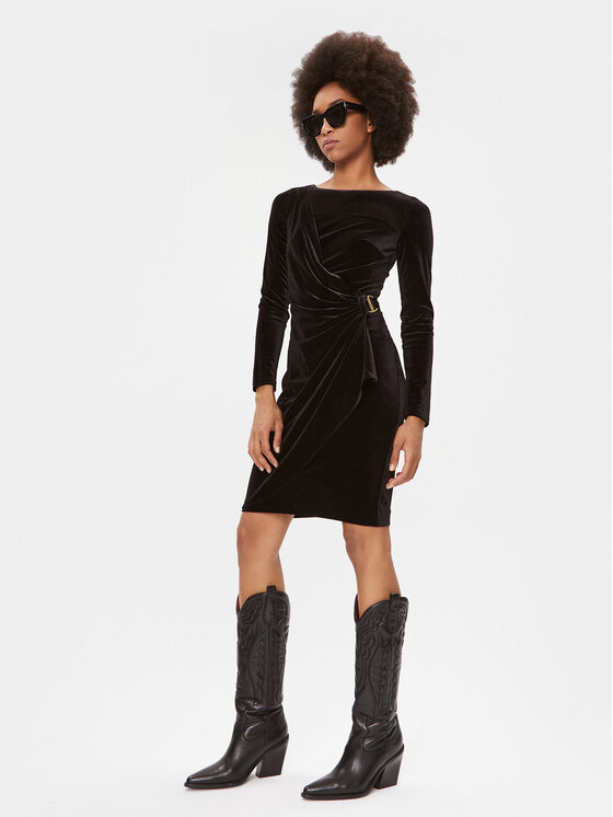 DKNY DKNY Vsakodnevna obleka DD3HF242 Črna Regular Fit