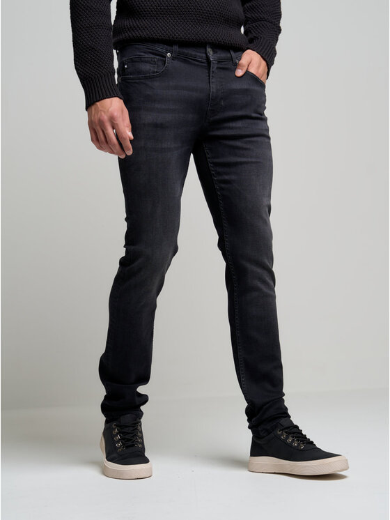 BIG STAR BIG STAR Jeansy DERIC_950_190 Czarny Skinny Fit