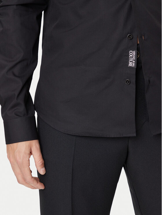 Versace Jeans Couture Versace Jeans Couture Πουκάμισο 79GALKS2 CN00K Μαύρο Slim Fit