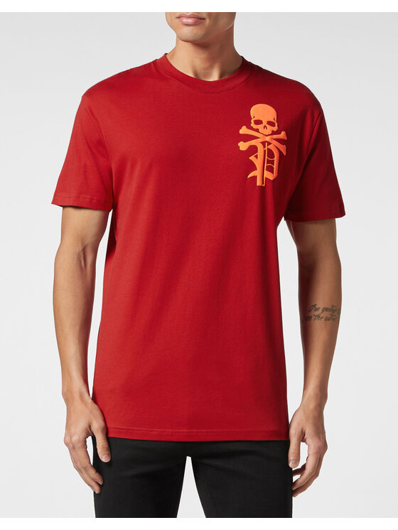 PHILIPP PLEIN PHILIPP PLEIN T-Shirt 429 Červená Regular Fit