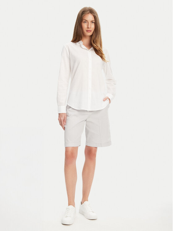 United Colors Of Benetton United Colors Of Benetton Риза 5WPQDQ0AX Бял Regular Fit