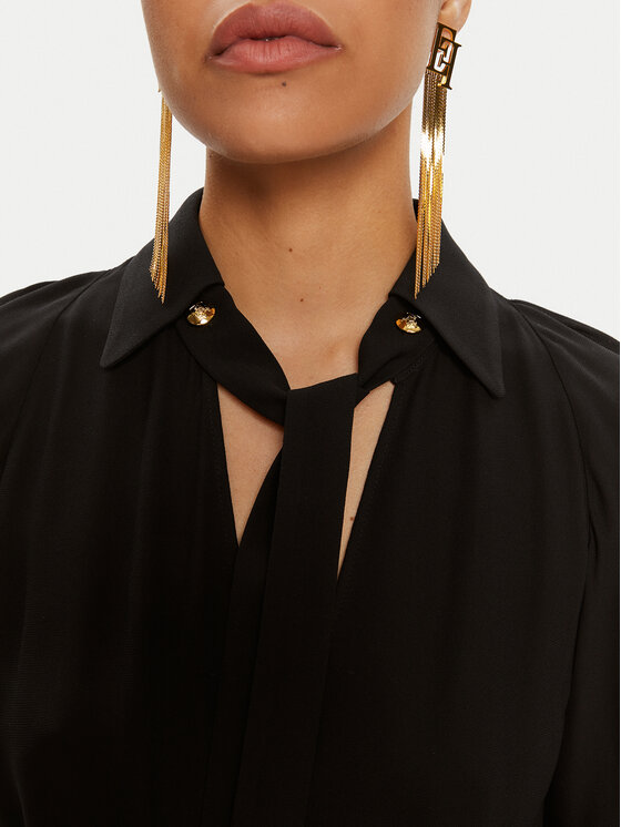 Elisabetta Franchi Elisabetta Franchi Φόρεμα κοκτέιλ AB-654-46E2-5469 Μαύρο Regular Fit