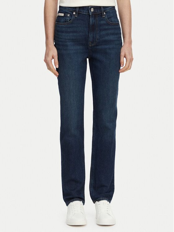 Calvin Klein Jeans Blugi Thompson LV047D842G Bleumarin Mom Fit