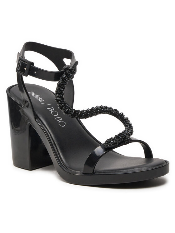 Melissa Melissa Sandály Melissa Snake Block + Bo.Bo Ad 35775 Černá