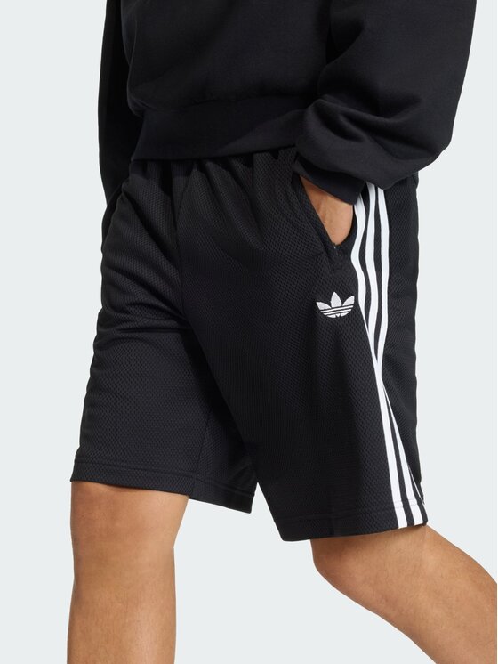 adidas adidas Szorty materiałowe 161551 Czarny Loose Fit