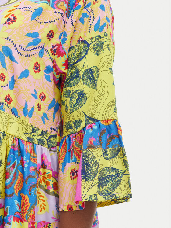 Iconique Iconique Літня сукня IC25-124 Кольоровий Relaxed Fit