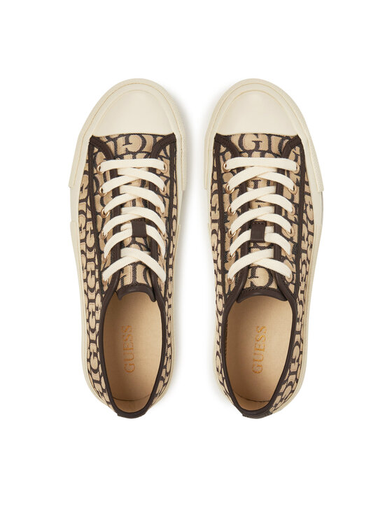 Guess Guess Кецове FLPCAR FAL12 Кафяв