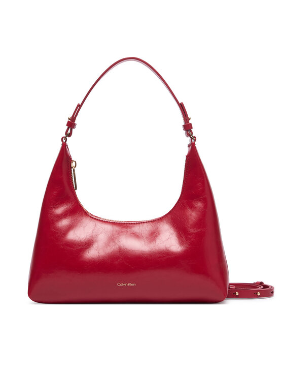 Calvin Klein Calvin Klein Rankinė Foil Logo Glossy Conv Shoulder B LV04F3737G Raudona