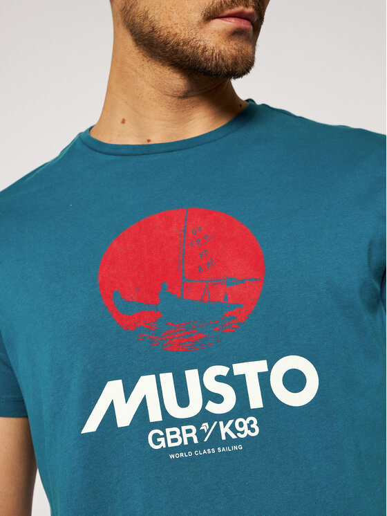 Musto Musto T-shirt Tokyo 81183 Blu Regular Fit