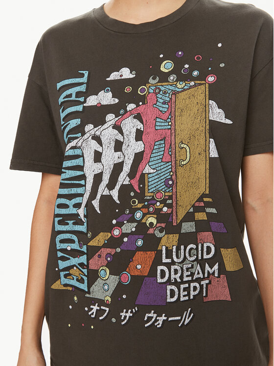 Vans Vans T-shirt Vivid Dreams Oversized VN000H08 Crna Regular Fit