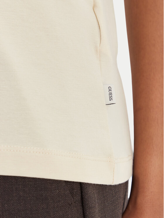 Guess Jeans Guess Jeans T-Shirt W4YI10 J1314 Beige Regular Fit