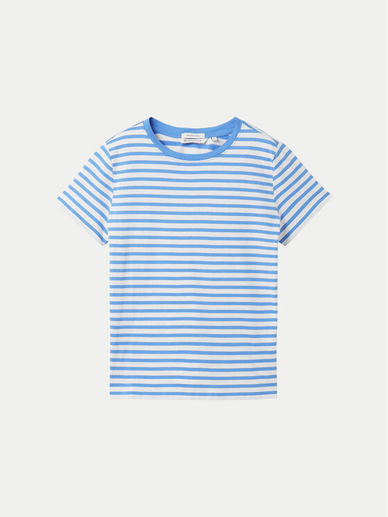 Tom Tailor Denim Tom Tailor Denim Tričko 1035867 Modrá Boxy Fit