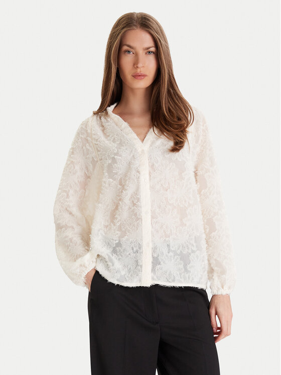 ONLY ONLY Blúz Korsa 15360837 Bézs Oversize