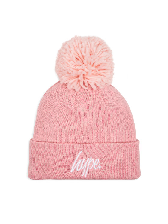 HYPE HYPE Čepice Bobble Script YVLR-714 Růžová