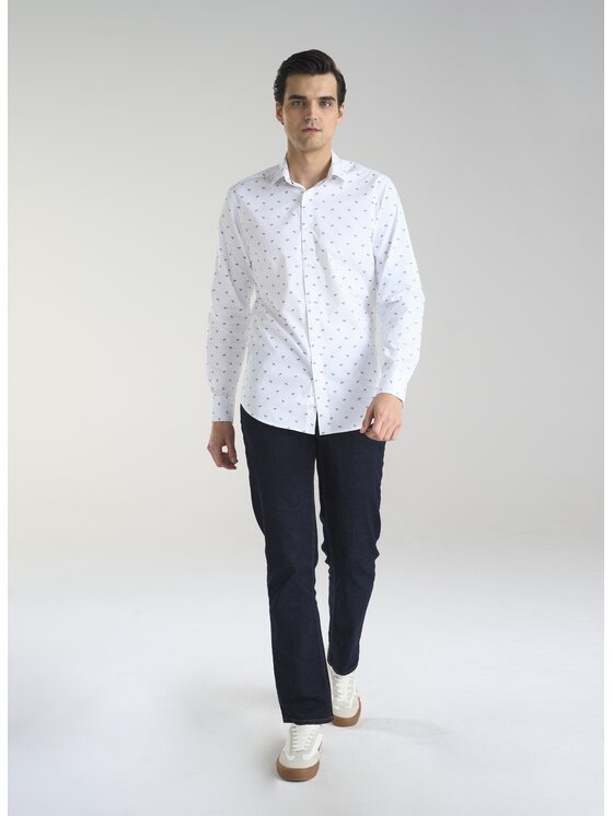 Pako Lorente Pako Lorente Koszula P24SN-1X-031 Biały Slim Fit