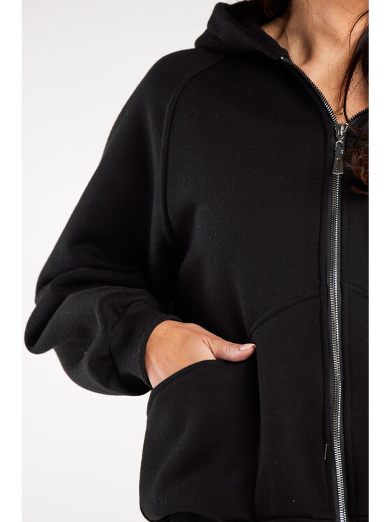 Infinite You Infinite You Mikina M324 Čierna Basic Fit