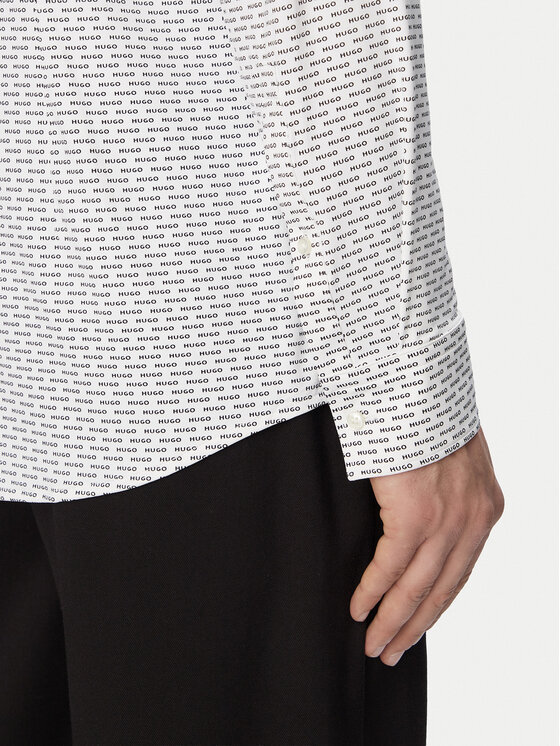 HUGO HUGO Košulja Kenno 50561158 Bijela Slim Fit