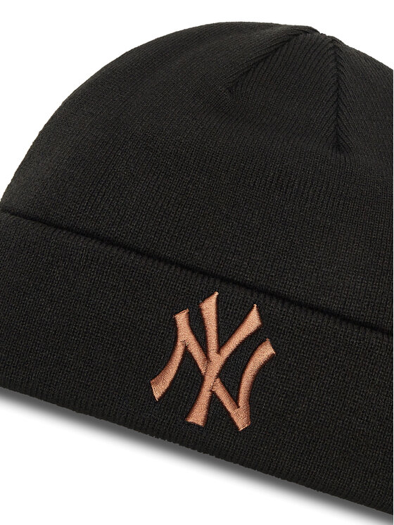 New Era New Era Σκούφος New York Yankees League Essential Cuff Knit Beanie 60580722 Μαύρο