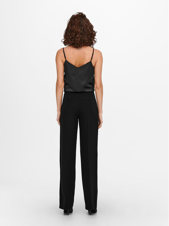 ONLY ONLY Spodnie materiałowe 15258191 Czarny Wide Leg