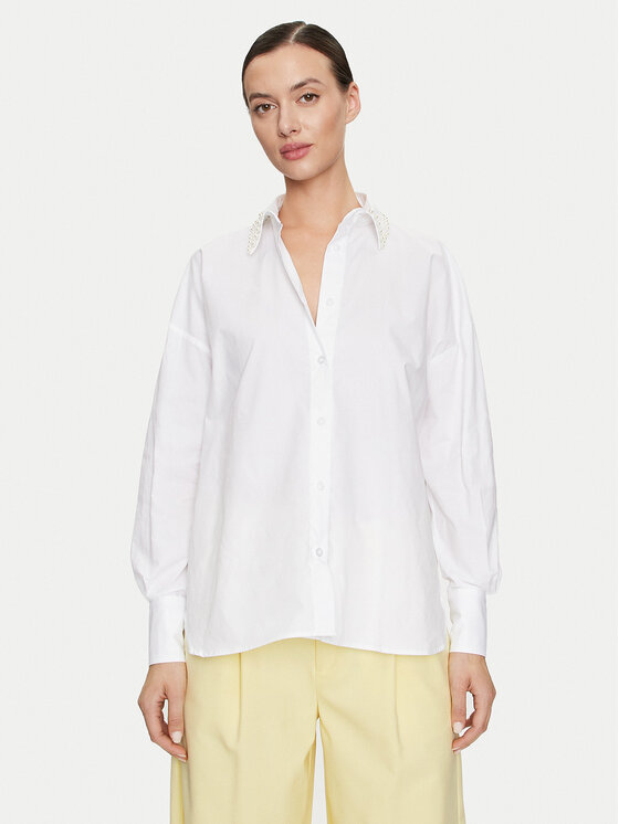 ViCOLO ViCOLO Cămașă RB0068 Alb Relaxed Fit
