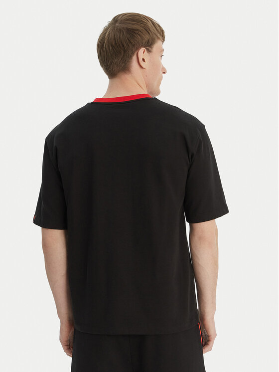 HUGO HUGO Marškinėliai Dedril_RB 50559670 Juoda Regular Fit