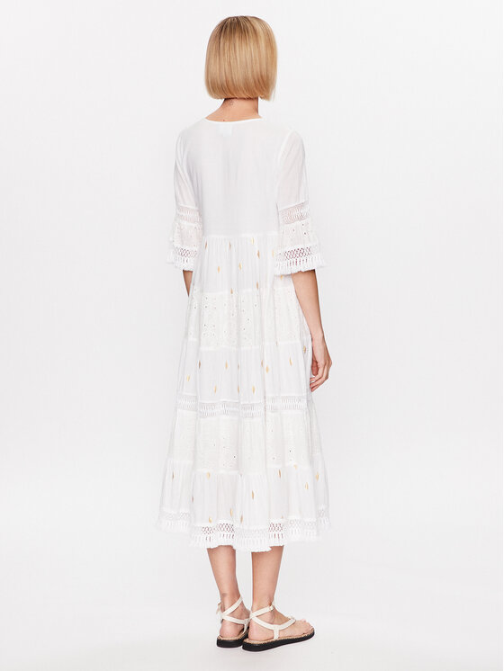 Iconique Iconique Paplūdimio suknelė IC23 026 Balta Regular Fit