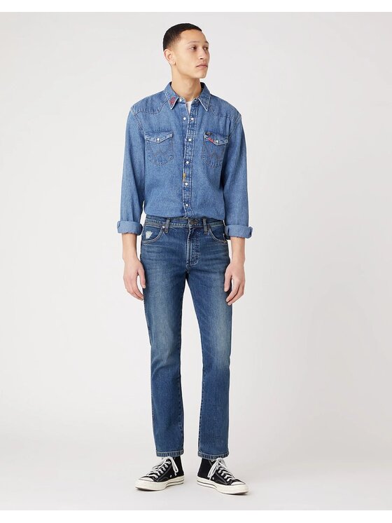 Wrangler Wrangler Jeans GREENSBORO Blu Straight Fit