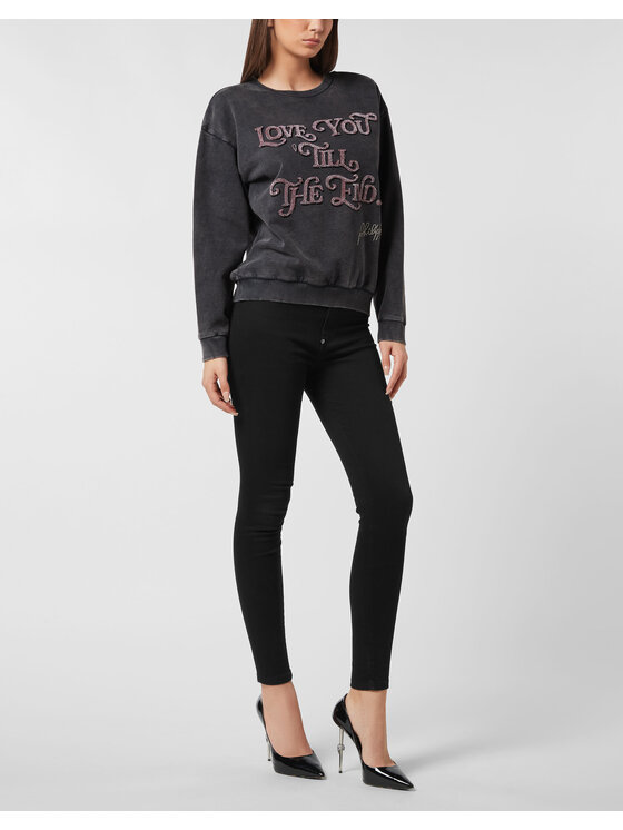PHILIPP PLEIN PHILIPP PLEIN Bluza 26323 Czarny Regular Fit