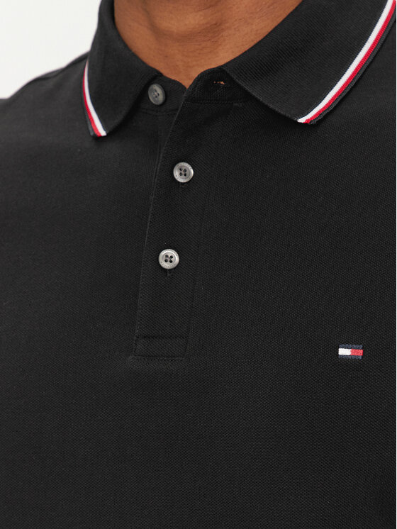 Tommy Hilfiger Tommy Hilfiger Polo 1985 MW0MW30750 Crna Slim Fit