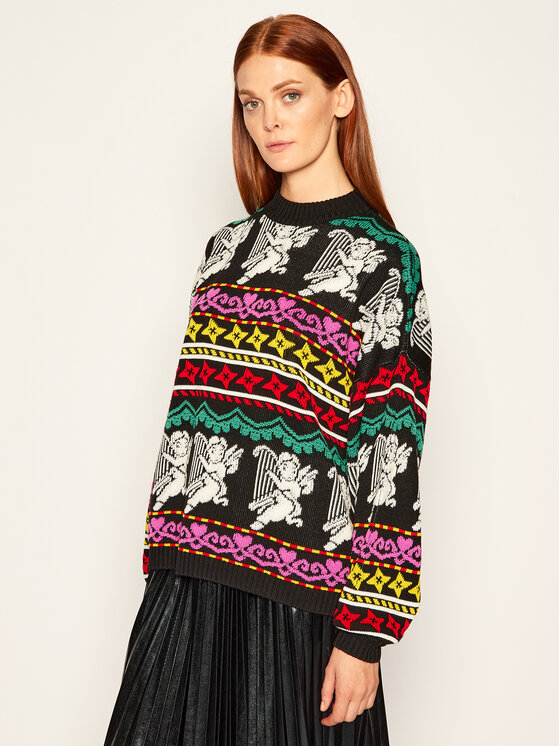 MSGM MSGM Sweter 2941MDM140 207764 Czarny Relaxed Fit