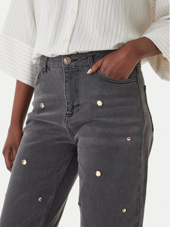 LOLA CASADEMUNT LOLA CASADEMUNT Blugi MS2614016 Gri Straight Fit