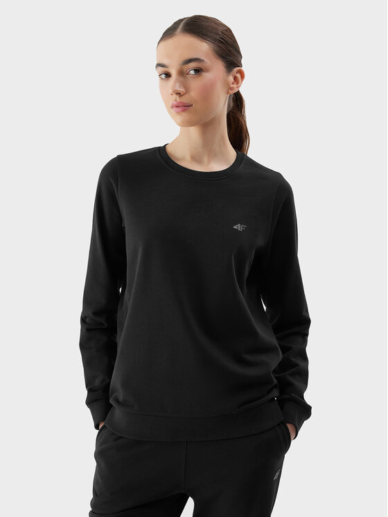 4F Μπλούζα 4FWSS24TSWSF0954 Μαύρο Regular Fit