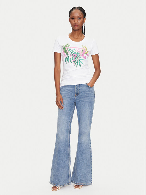 Guess Guess Tricou 172941 Alb Classic Fit