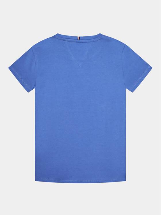 T-Shirt Essential Tee Fit Hilfiger Regular Tommy Blau S/S KG0KG05242