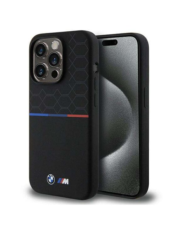BMW Motorsport BMW Motorsport Etui na telefon Apple iPhone 15 Pro Czarny